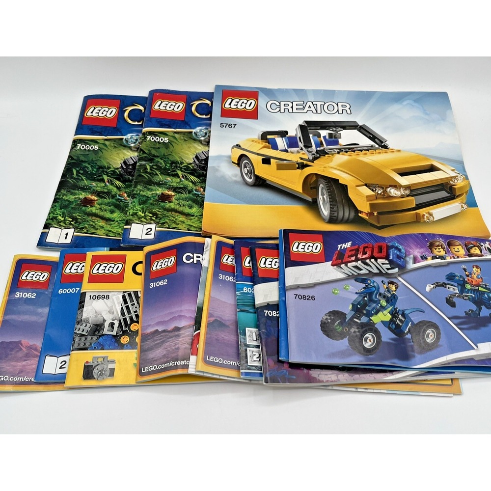 LEGO Instruction Manuals Lot‎ Star Wars City Creator Chima Movie Booklets Guides